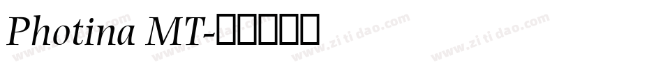 Photina MT字体转换